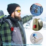 Aluminum Metal Pill Box Case Organizer With Keychain - Outdoor Medicine Bottle