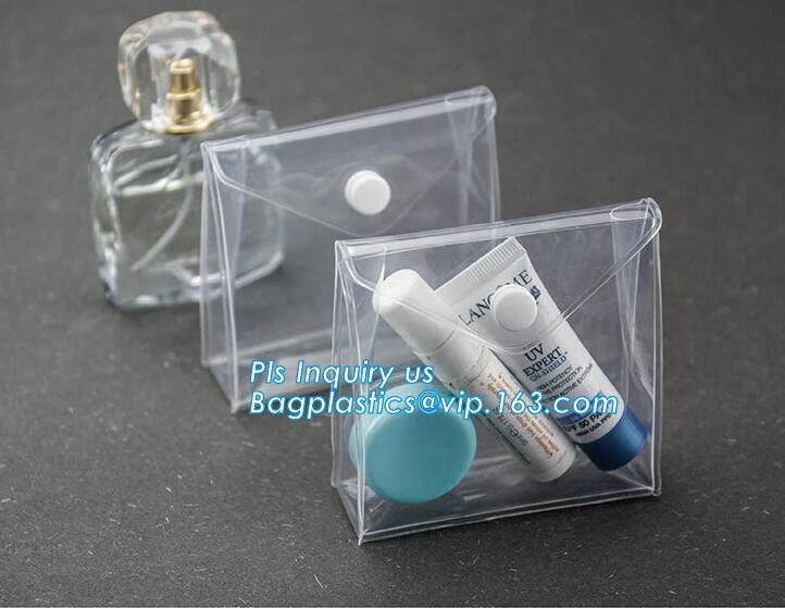 Slider zipper Clear pvc bag for package Vinyl transparent pvc bag cosmetic packing, PVC Bag with Plastic Zipper and Slid