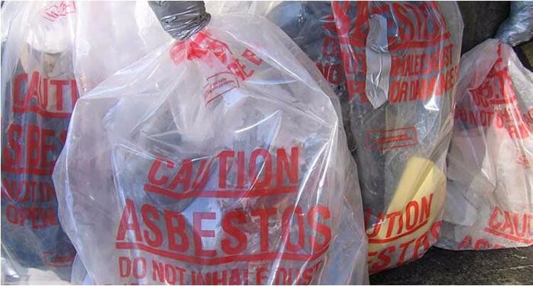 Yellow Asbestos Disposal Removal and Burial Bags, manufacturer supply Customize yellow color plastic Bag for packing asb