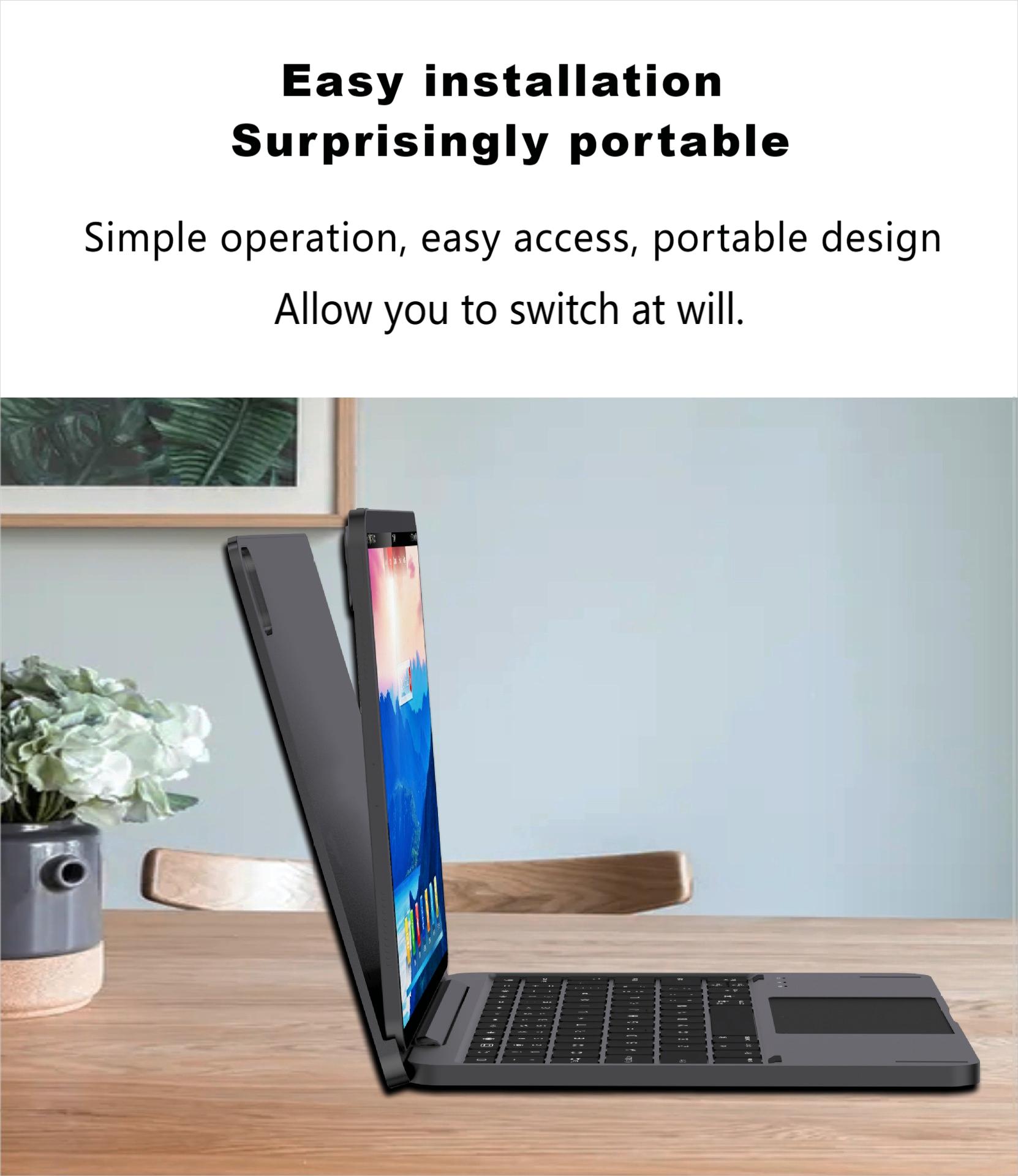 Magic Keyboard for Ipad Pro 12.9 Case Metal Magnetic Tablet High Quality Touch Cover Luxury With Myk9131 Laudtec Wholesale OEM/ODM/Private Label