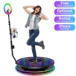 Indoor Birthday Party Supplies 360 Photo Booth Mirror for Party Platform Height