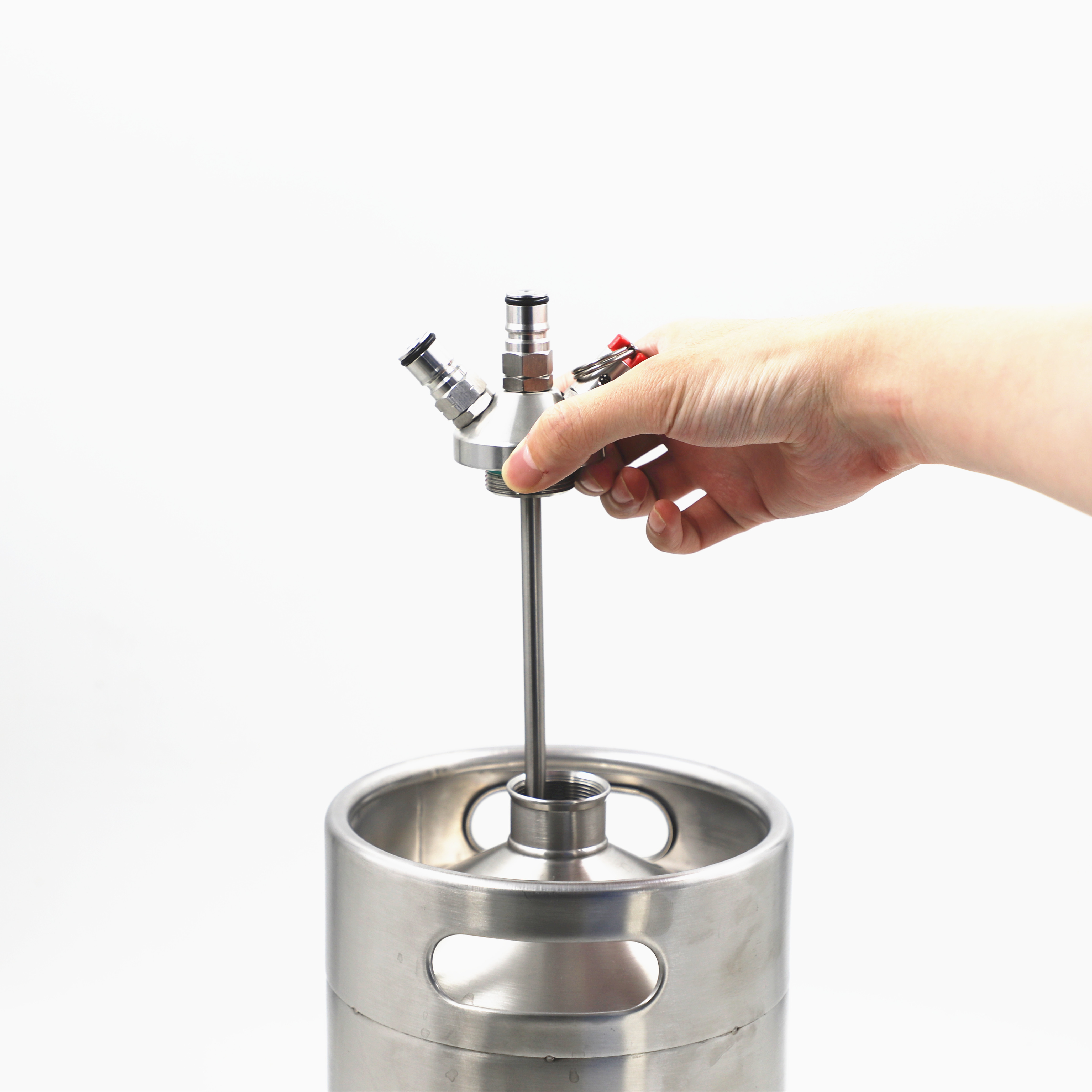 78x55mm Double Ball Lock Mini Keg Dispenser 18/8 Stainless Steel
