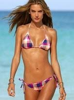Wholesale Swimwear Women New Checkered Bikinis Tie Knot Front Bathing Suits Swimsuit Push-Up Padded Beachwear Bikini Set from china suppliers