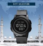 azan watch 1730 Qibla Multifunctional Waterproof Digital Men's Watch
