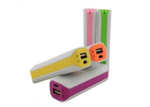 China Multiple Colors Lipstick Sized Portable Charger With Laser Printed Logo on sale