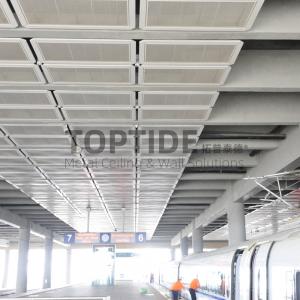 China Hot Dipped Galvanzied Steel Grating Ceiling Interior Wire Mesh For Ceiling on sale