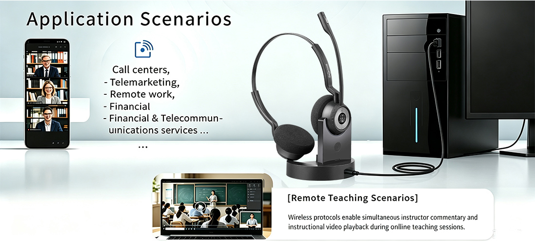 BT308 Series Dual Mode Bluetooth Headset For PC & Mobile