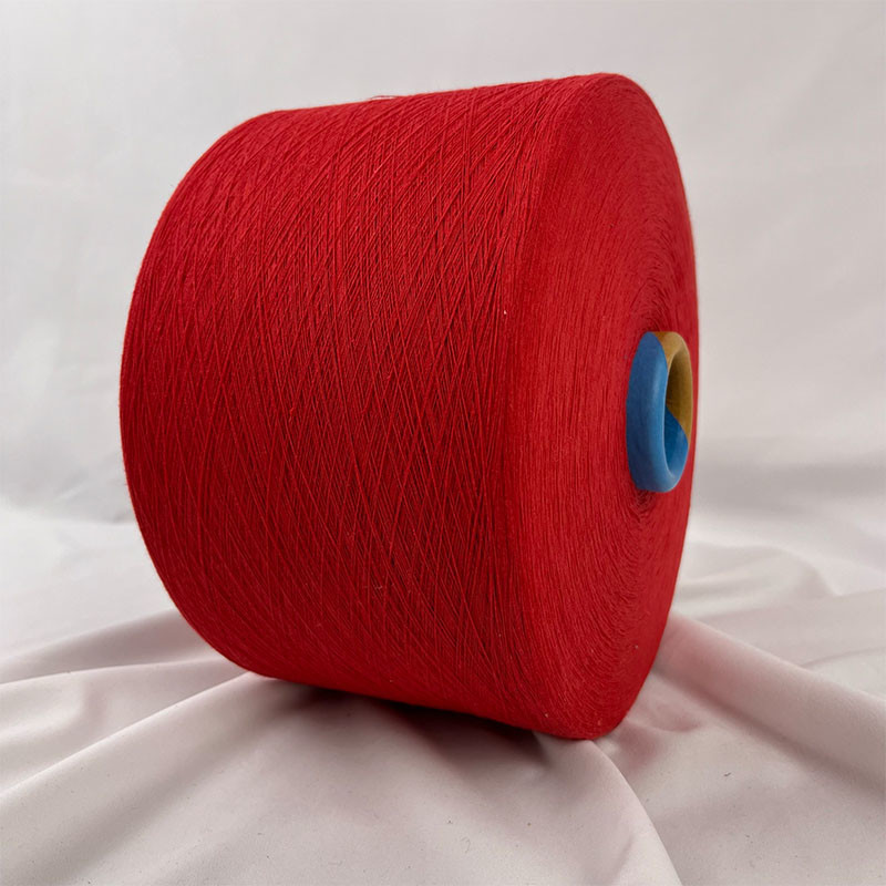 Ne 3s Brown And Red Poly-Cotton Yarn For Making Carpet And Rug