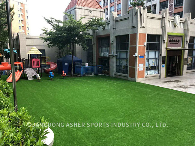Synthetic Garden Artificial Grass Turf Astro Type Polyethylene Material
