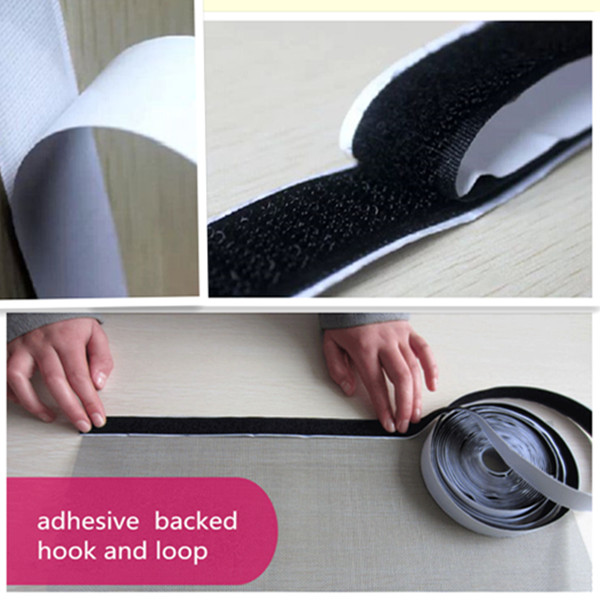 Two Sided Sticky Back Tape , Sew On Hook And Loop Fastener