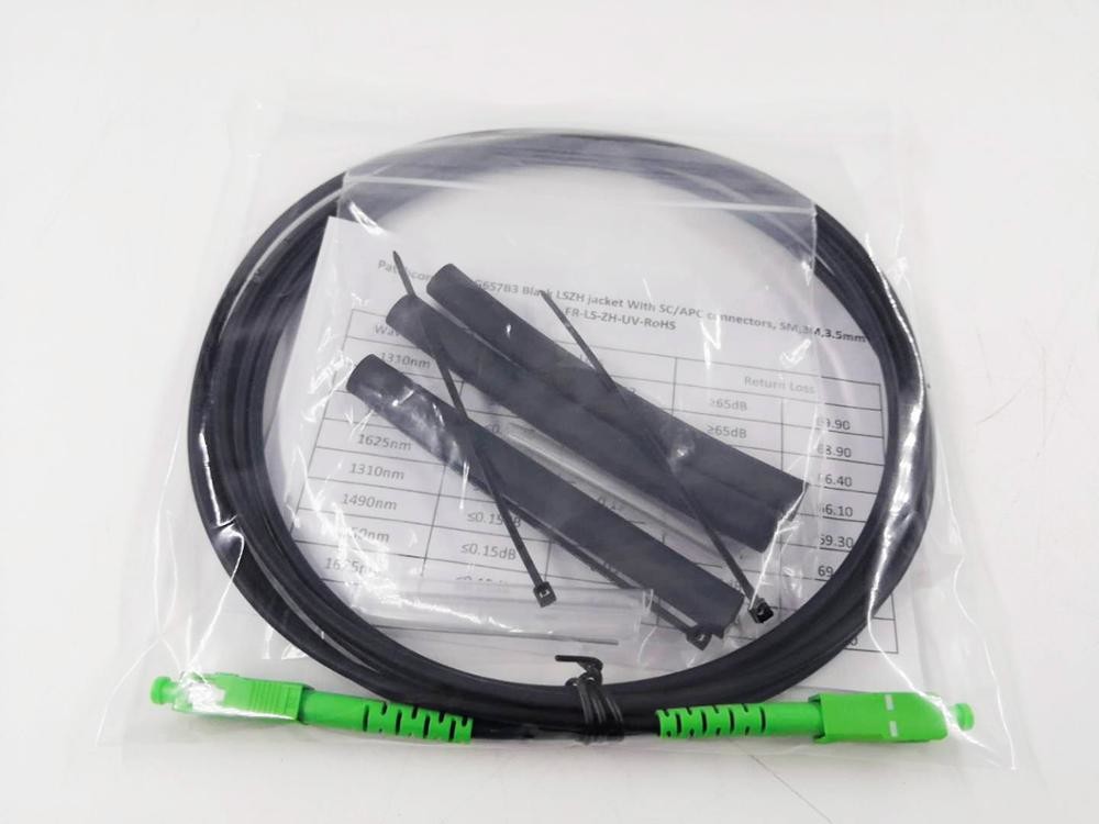 Single Mode SC APC G657B3 Fiber Optic Patch Cord