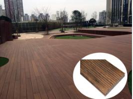 Wholesale Natural Bamboo Outdoor Interlocking Tiles , Waterproof Patio Deck Tiles from china suppliers