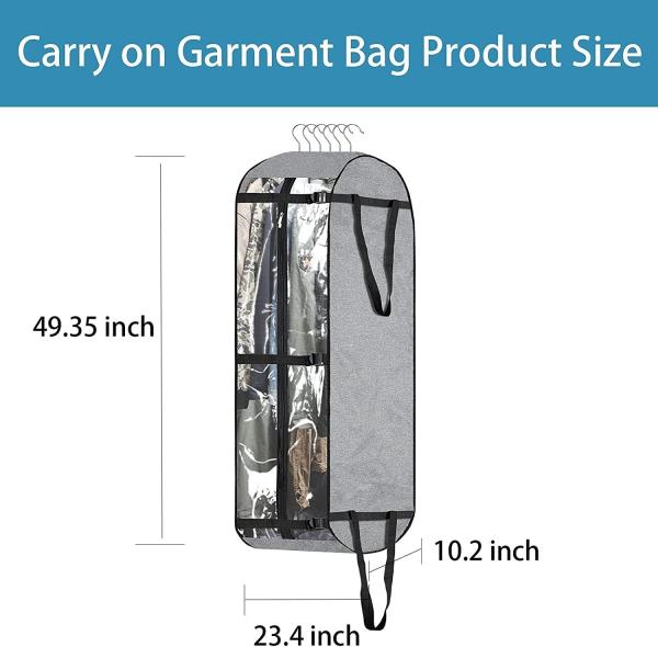Garment Bags For Hanging Clothes, Suit Bag, Carry On Garment Bag, Moving Bags,