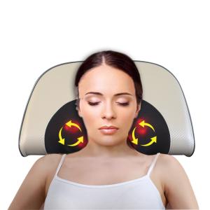Wholesale PU Leather Shiatsu Pillow Massager Vibrating Neck Pillow With Auto Shut Off from china suppliers