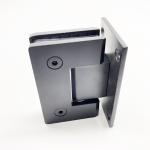 304 Stainless Steel Matt Black 90 Degree Shower Door Hinge for Square Appearance