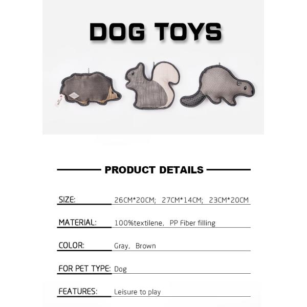 Chew Proof Tesling Squirrel Pet Plush Toy