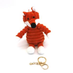 Wholesale Red Cute Doll Key Chain , Cotton fox key ring 3 Dimensional 18cm Size from china suppliers