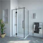 Black 6mm Tempered Glass Shower enclosures 800*1000*1900mm