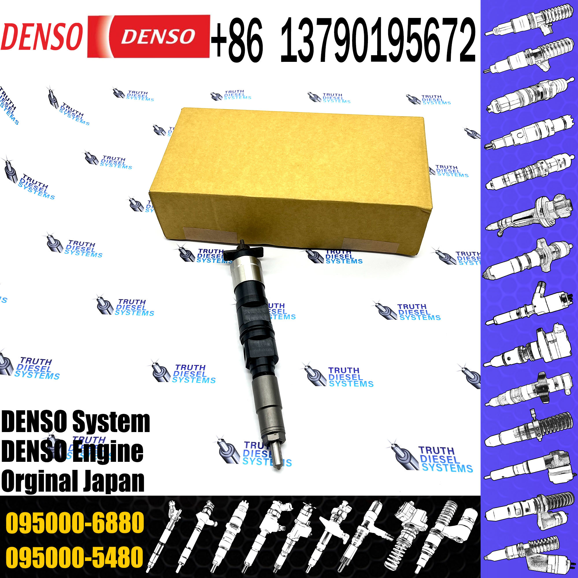 Diesel Injector 0950006880 RE532216 Common Rail Fuel Injector 095000-6880