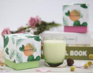 Wholesale Home Decoration Perfume Scented Candles Clear Round Bottom Glass Jar from china suppliers