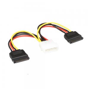 Wholesale OEM SATA Power Wire Harness Cable SATA 1 To 2 4 Pin Molex Connecter To 2 from china suppliers