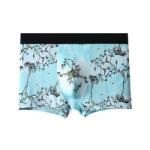 Ice Silk Mens Seamfree Boxers Cartoon Pattern Breathable Underwear Panties