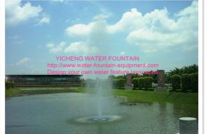 Wholesale Straight Spray Floating Pond Fountain , Dancing Water Fountain Equipment from china suppliers