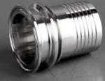 SS316L Stainless Steel Tri Clamp Fittings 1/2 Inch Braided Hose Fittings