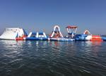 Durable Airtight Inflatable Floating Water Park , Inflatable Party Island