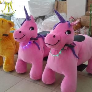 Wholesale Hansel children pony horse walking zoo plush stuffed animals car ride for shopping mall from china suppliers