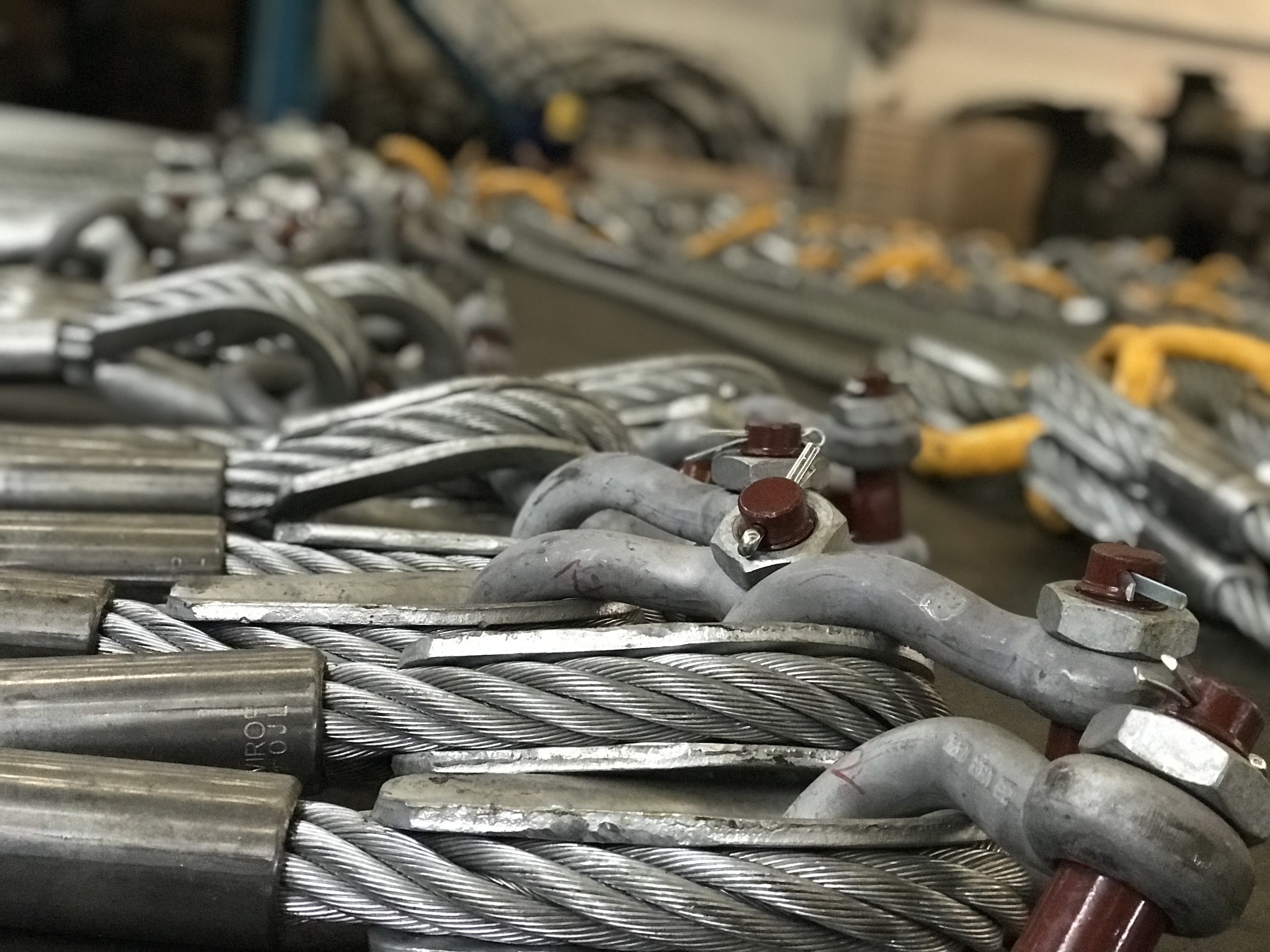 38mm Double Leg Wire Rope Sling With Flemish Eye Sleeve And Thimble