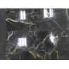 Best Price China Black Golden Flower Nero Portoro Marble Slabs, China Black Marble Slabs Tiles for sale