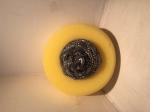 SS410 Stainless Steel Dish Scrubber Sponge , Helical Structure Sponge Scouring