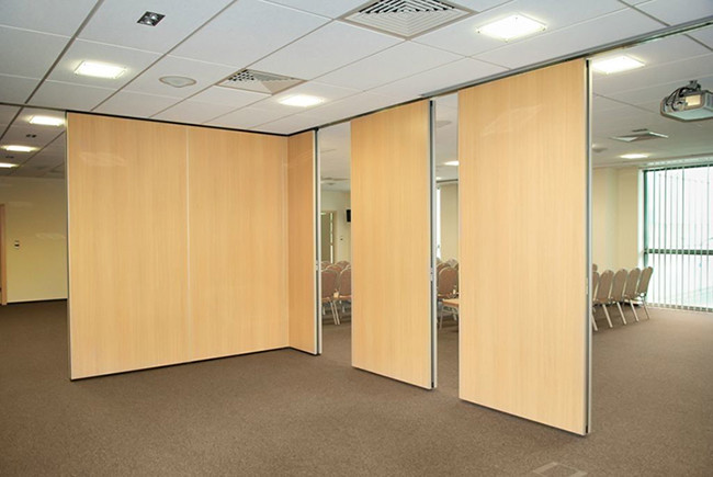 95mm Mdf Decorative Partition Wall Aluminum Frame Movable Operable