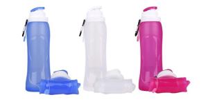 Wholesale Portable Collapsible Silicone Water Bottle BPA Free For Hold Water , Milk from china suppliers
