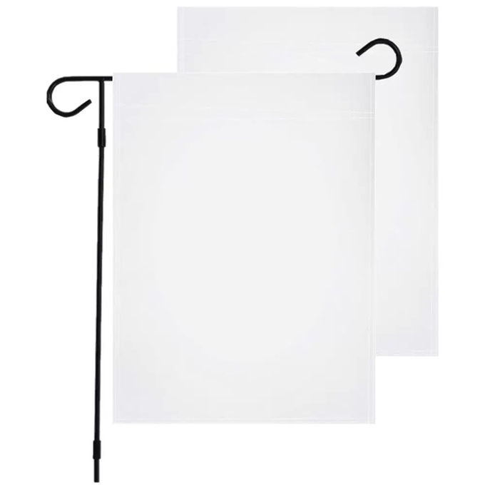 White Sublimation Garden Flag Blanks For DIY Personalized Double Sided Photo Printing