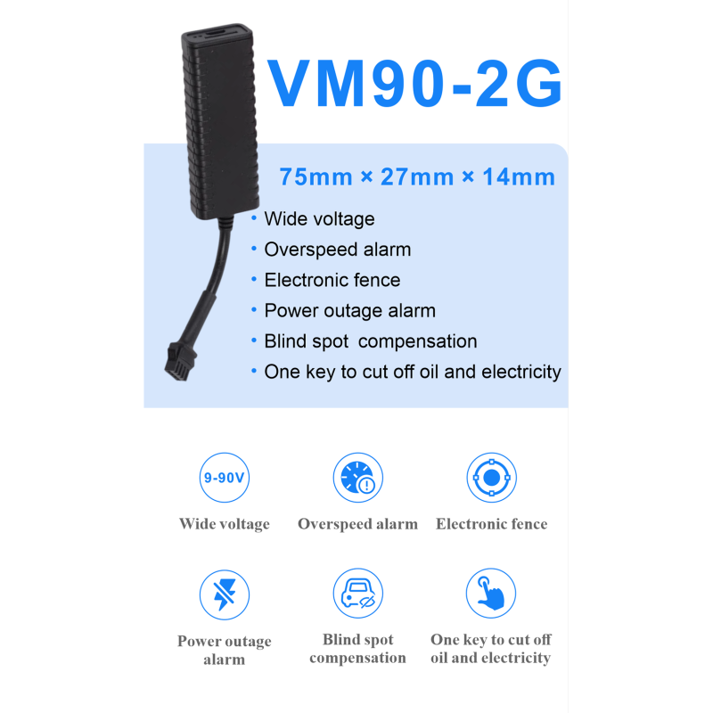 VM90-2G Wide-Voltage GPS Vehicle Tracker