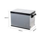 Dual Zone Fashion Design Solar Charging Refrigerator for Camping 12v Car Fridges