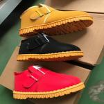 Plush Kids Winter Shoes Girls Yellow Color Kids Warm Boots