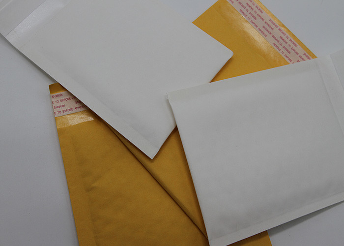 Padded Courier Kraft Paper Bubble Mailers 2 Sealing Sides Logo Printing Envelopes