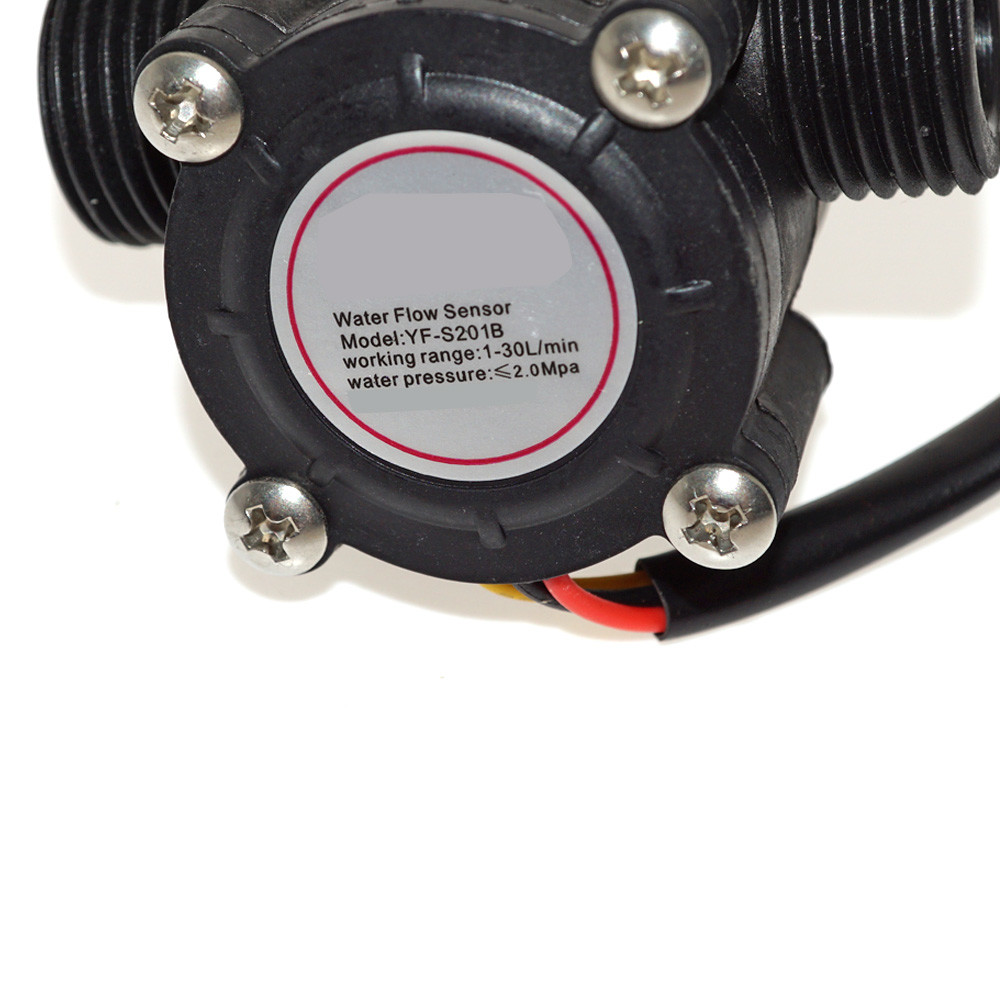 1/2" Hall Effect Flowmeter Control Water Flow Sensor Water YF-S201
