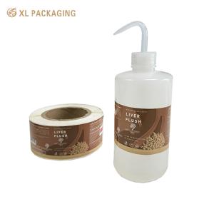 Wholesale Gold Stamping Waterproof Vinyl Stickers Custom Printing Logo For Bottle Package from china suppliers