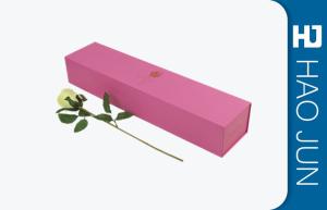 Wholesale Professional Cardboard Flower Boxes Cylinder / Round Shape With Glossy Lamination from china suppliers