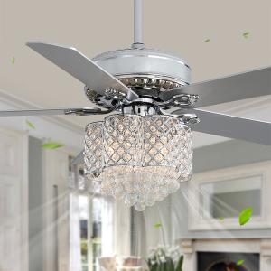 Wholesale Decorative 2000 lumen Home Metal Blade Ceiling Fan Chandelier 90lm/w from china suppliers