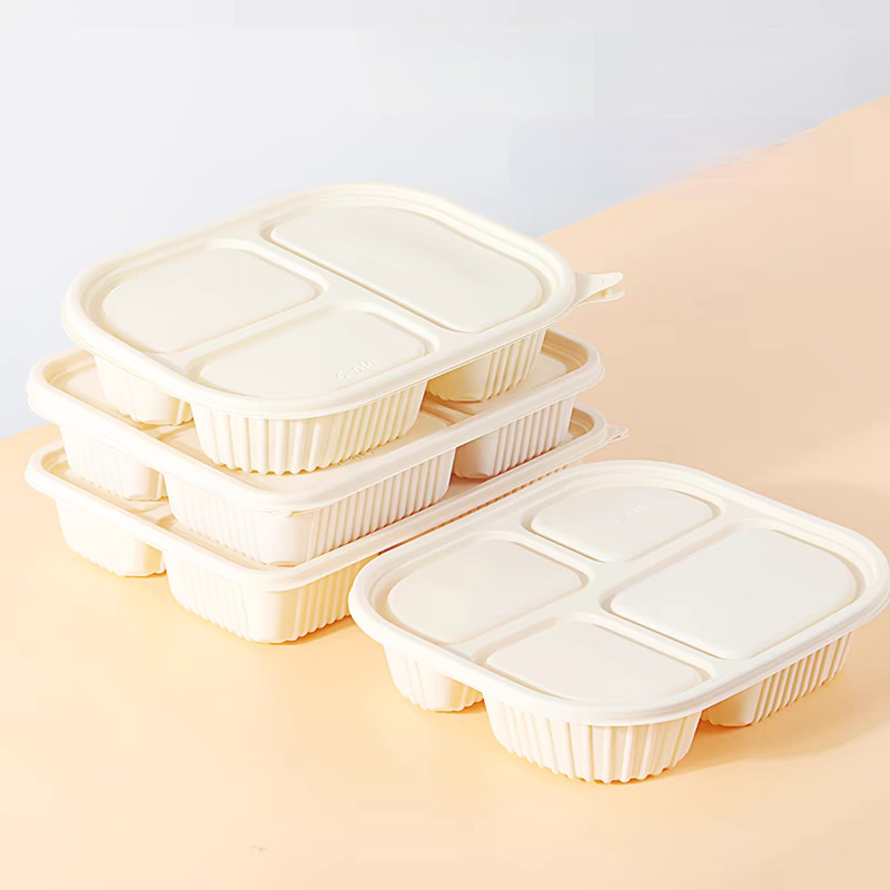 700ML Custom Biodegradable Container Corn Starch Sustainable Bowls And Plates