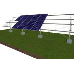 Natural Photovoltaic System Hot Dip Galvanized Thickness 0.5mm -15mm Solar Panel