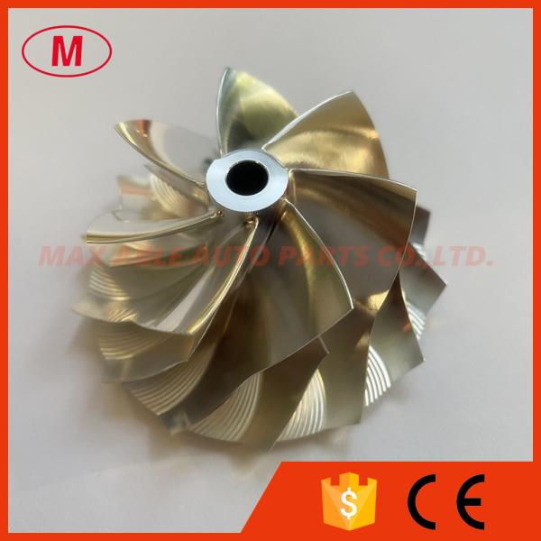 TD05H 20G reverse 52.56/68.01mm 7+7 blades 49179-43400 LEP style performance Turbo milling/aluminum 2618/billet compressor wheel