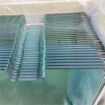 Swing Door with Geneva Cutouts and Clear Tempered Glass QJY-TG