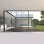 European Commercial Aluminum Sliding Door with Stainless Steel Screen Netting