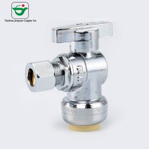 Wholesale Straight Handle 1/4''X1/2'' Brass Angle Stop Normal Temperature from china suppliers